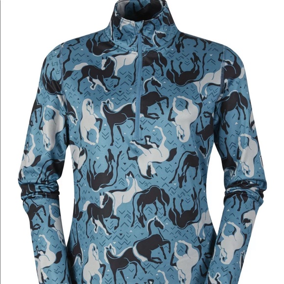 Kerrits Tops - Kerrits Equestrian Horse Sense Zip Riding Shirt M